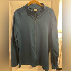 Gymshark Mens Training Jacket Full Zip Athletic Workout Running Blue Size L